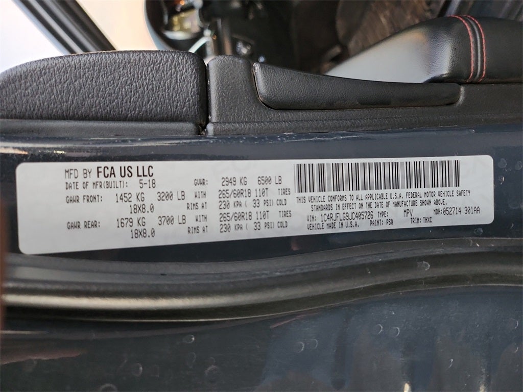 2018 Jeep Grand Cherokee Trailhawk