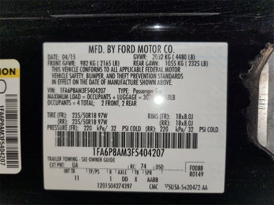 2015 Ford Mustang V6