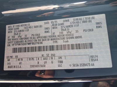 2021 Ford F-150 Lariat