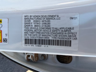 2021 Honda Accord Sport