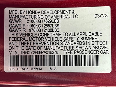 2023 Honda Accord Hybrid EX-L