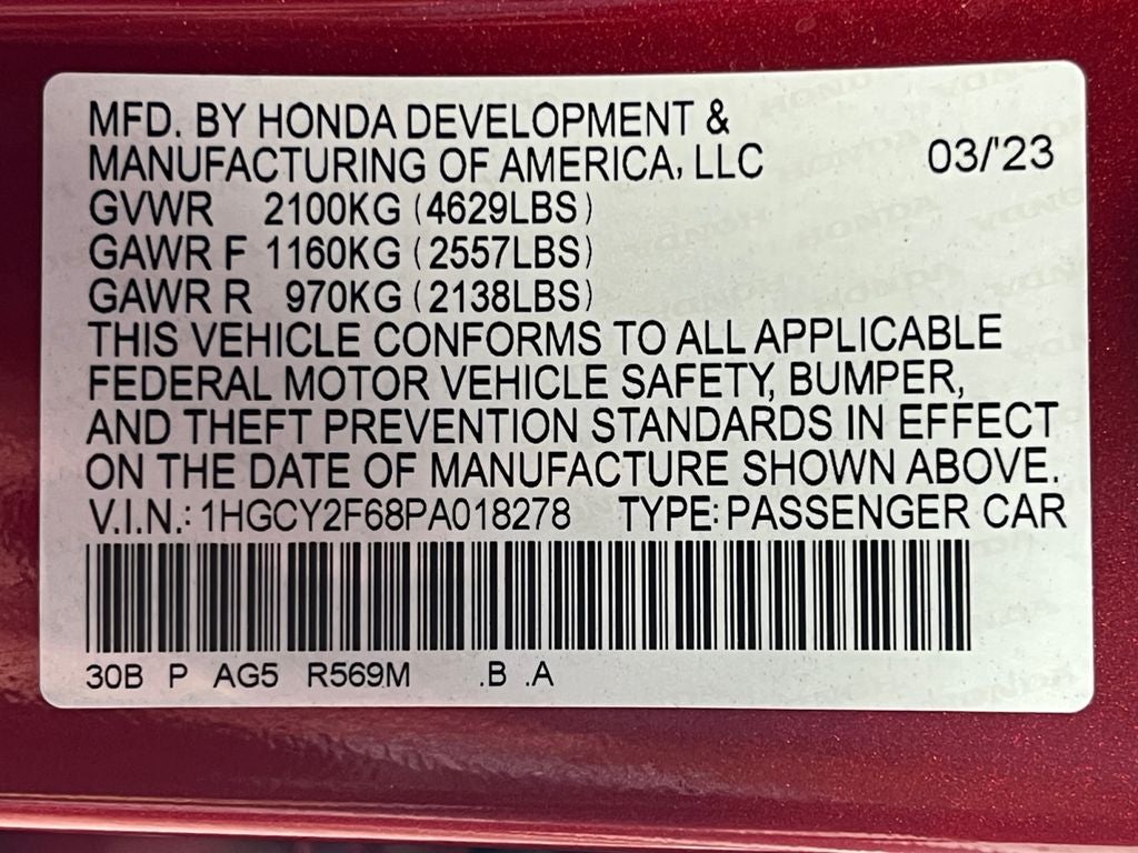 2023 Honda Accord Hybrid EX-L