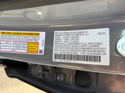 2025 Honda Accord Hybrid Touring