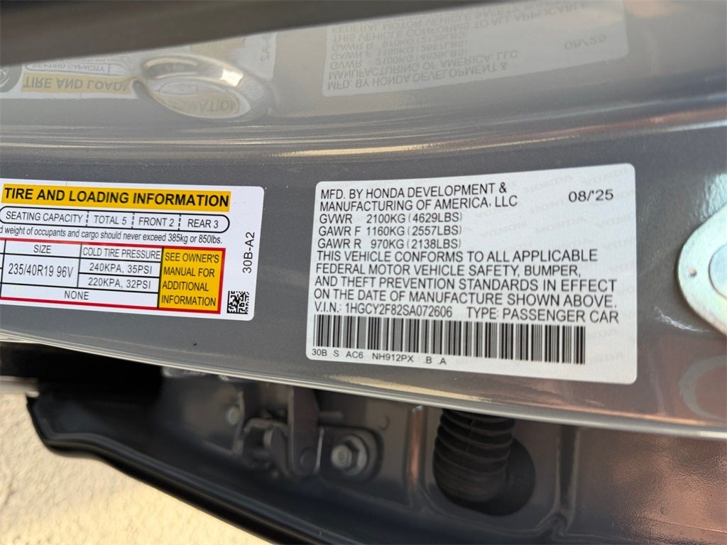 2025 Honda Accord Hybrid Touring