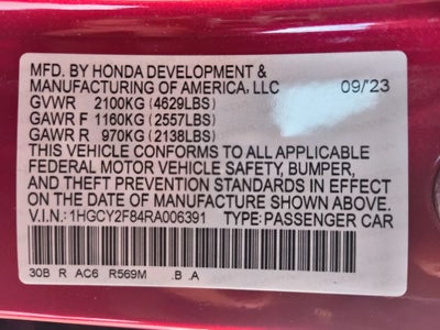 2024 Honda Accord Hybrid Touring