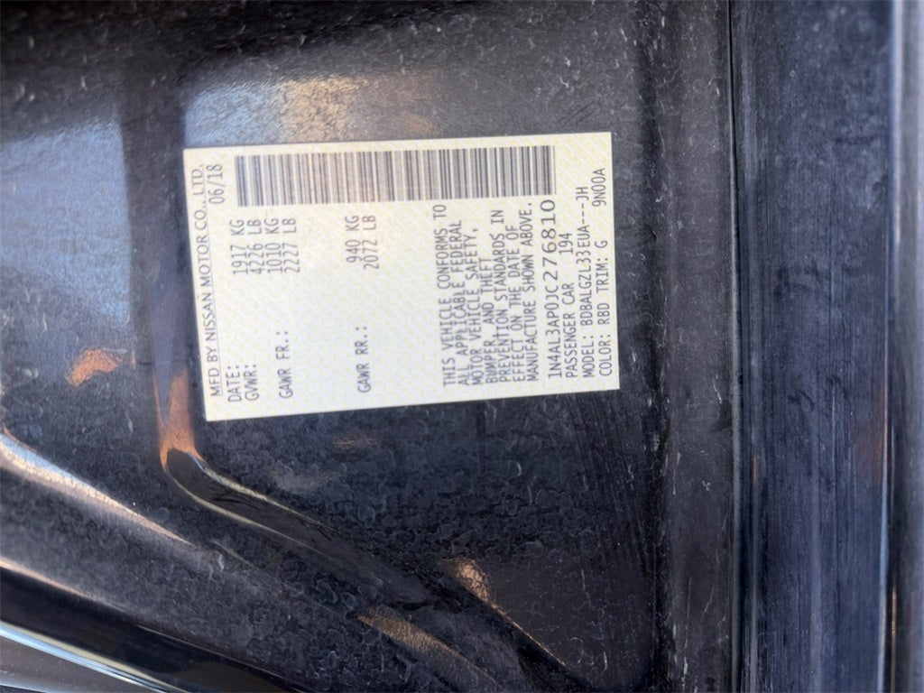 2018 Nissan Altima 2.5 S