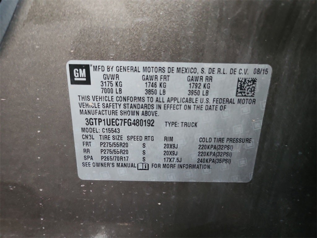 2015 GMC Sierra 1500 SLE