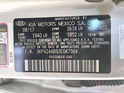 2018 Kia Rio S