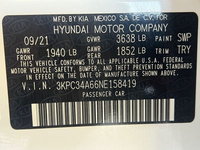 2022 Hyundai ACCENT Limited
