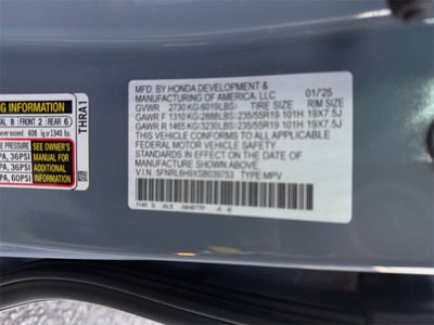 2025 Honda Odyssey Elite