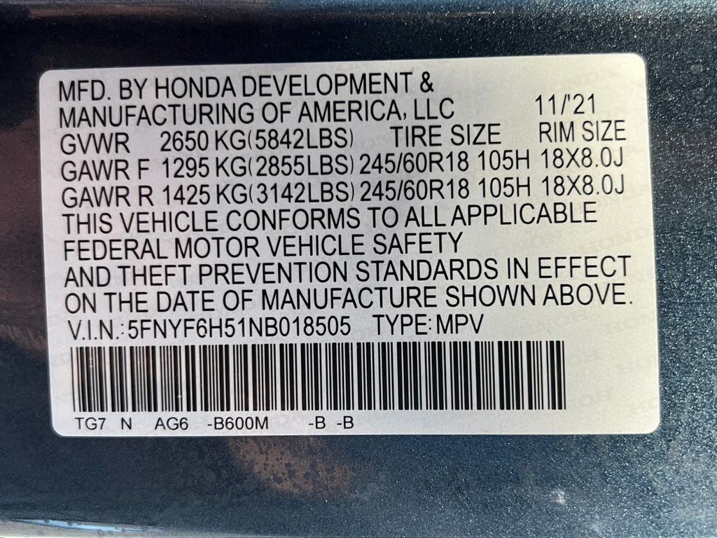 2022 Honda Pilot EX-L