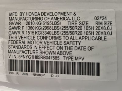 2024 Honda Pilot Elite