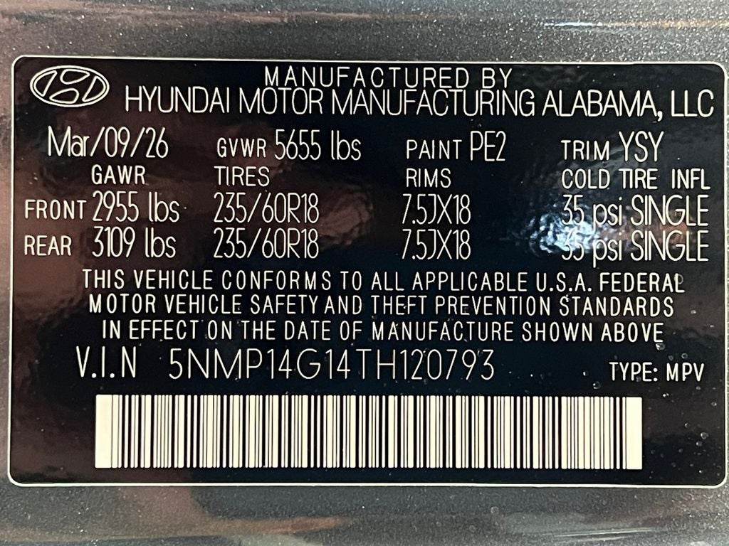 2026 Hyundai SANTA FE HYBRID SE