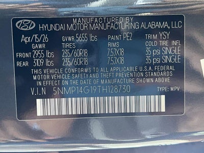 2026 Hyundai SANTA FE HYBRID SE