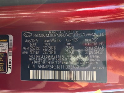 2026 Hyundai SANTA FE HYBRID SEL