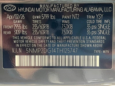 2026 Hyundai SANTA FE HYBRID SEL