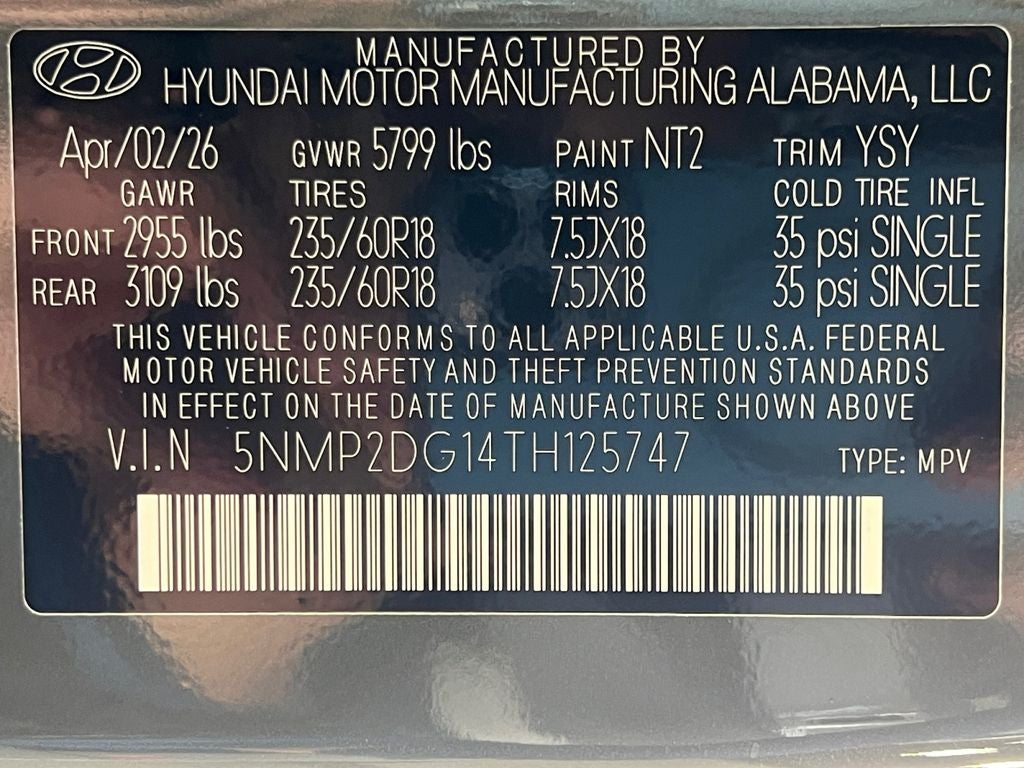 2026 Hyundai SANTA FE HYBRID SEL