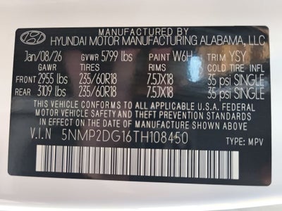 2026 Hyundai SANTA FE HYBRID SEL