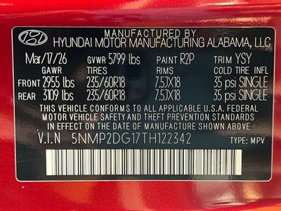 2026 Hyundai SANTA FE HYBRID SEL