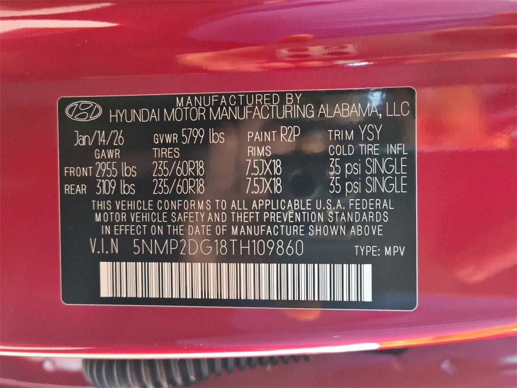 2026 Hyundai SANTA FE HYBRID SEL