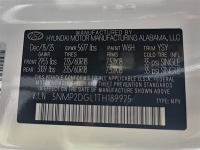 2026 Hyundai SANTA FE SEL AWD