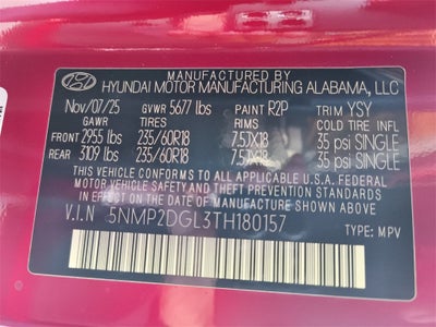 2026 Hyundai SANTA FE SEL AWD