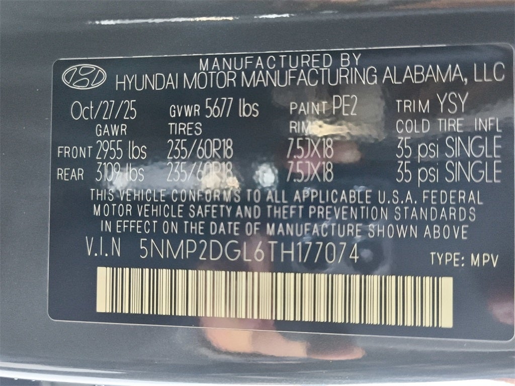 2026 Hyundai SANTA FE SEL AWD