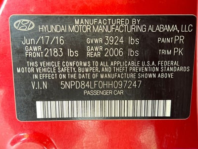 2017 Hyundai ELANTRA SE