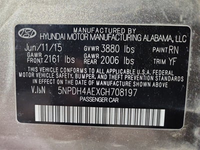 2016 Hyundai ELANTRA SE