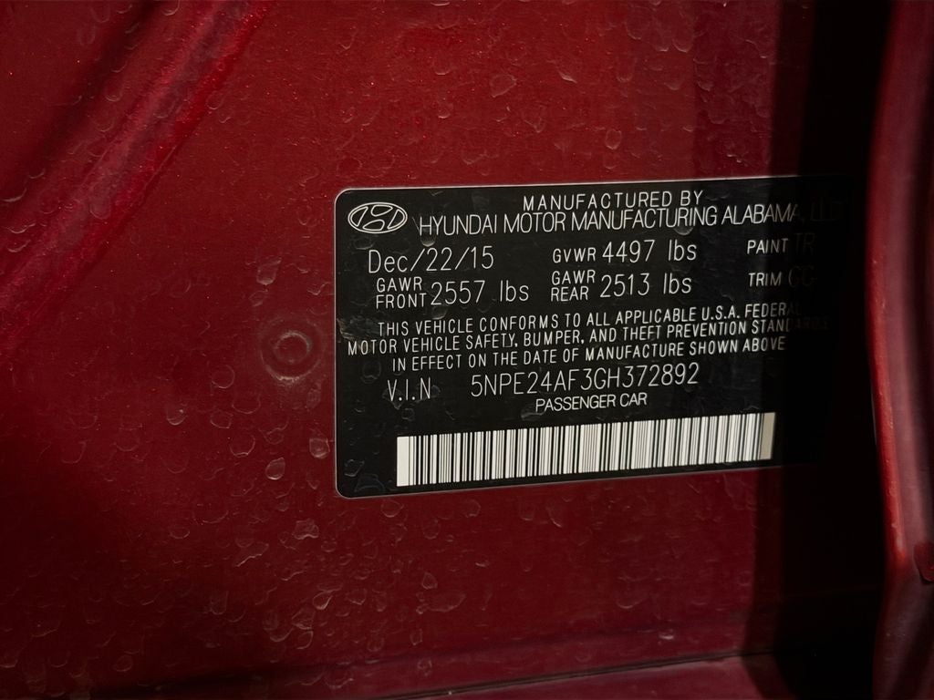 2016 Hyundai SONATA SE