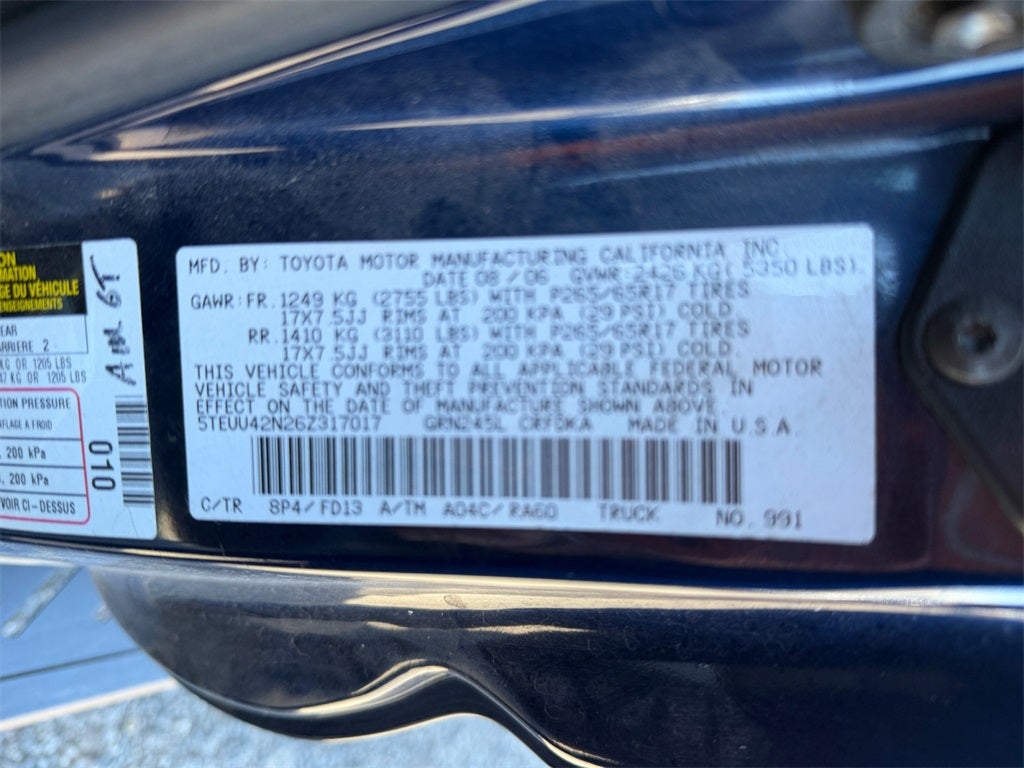 2006 Toyota Tacoma Base V6