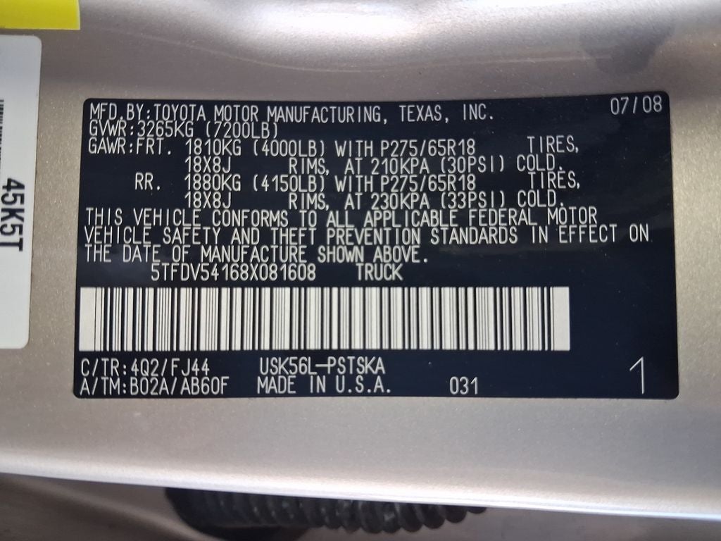 2008 Toyota Tundra SR5 CrewMax