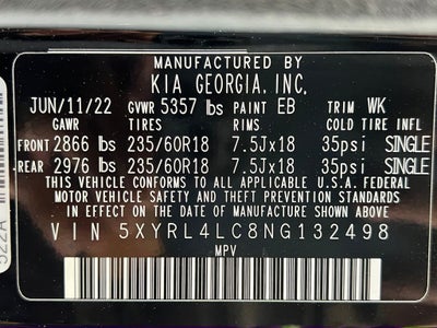 2022 Kia Sorento S