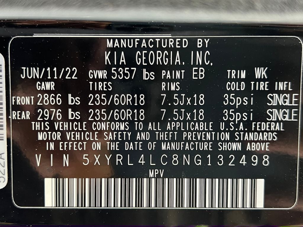 2022 Kia Sorento S