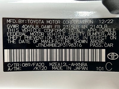 2023 Toyota Corolla Hatchback SE