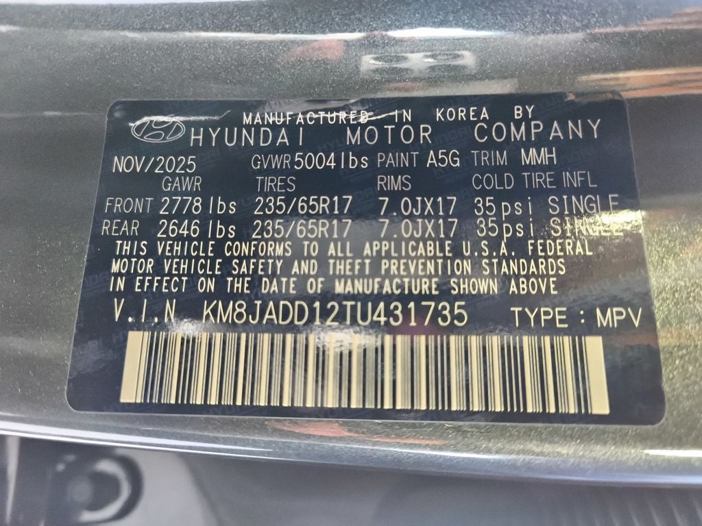 2026 Hyundai TUCSON HYBRID Blue