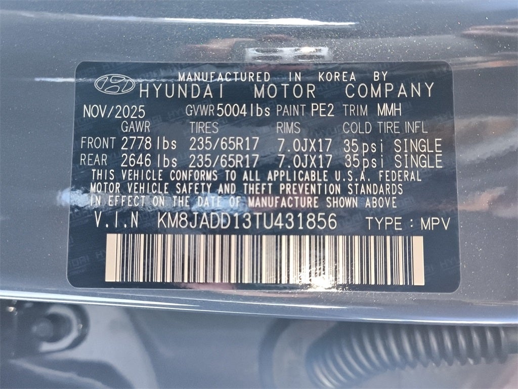2026 Hyundai TUCSON HYBRID Blue