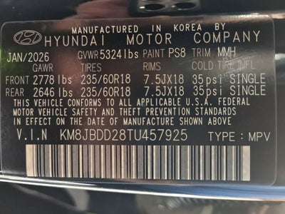 2026 Hyundai TUCSON PLUG-IN HYBRID SEL