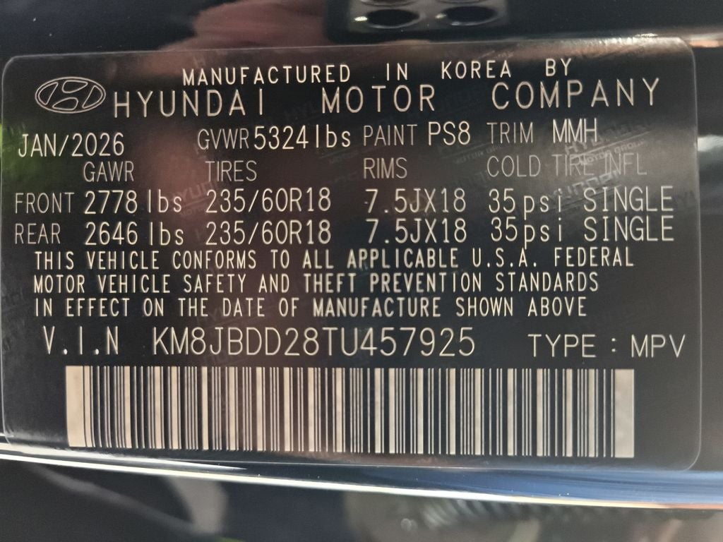 2026 Hyundai TUCSON PLUG-IN HYBRID SEL