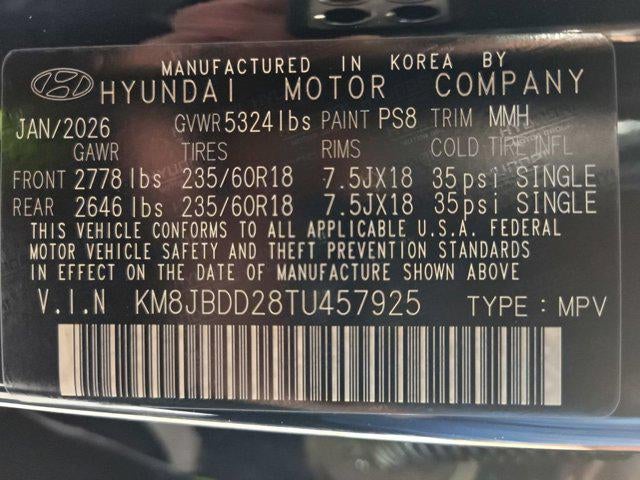 2026 Hyundai TUCSON PLUG-IN HYBRID SEL
