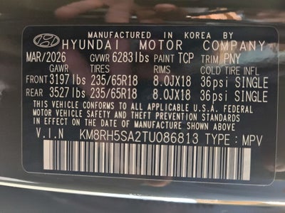 2026 Hyundai PALISADE HYBRID Blue SEL Premium 7P