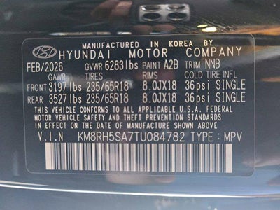2026 Hyundai PALISADE HYBRID Blue SEL Premium 7P