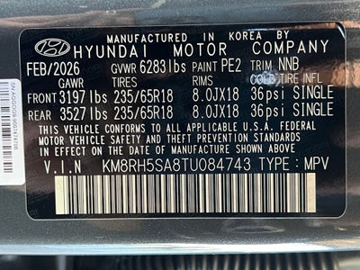 2026 Hyundai PALISADE HYBRID Blue SEL Premium 7P