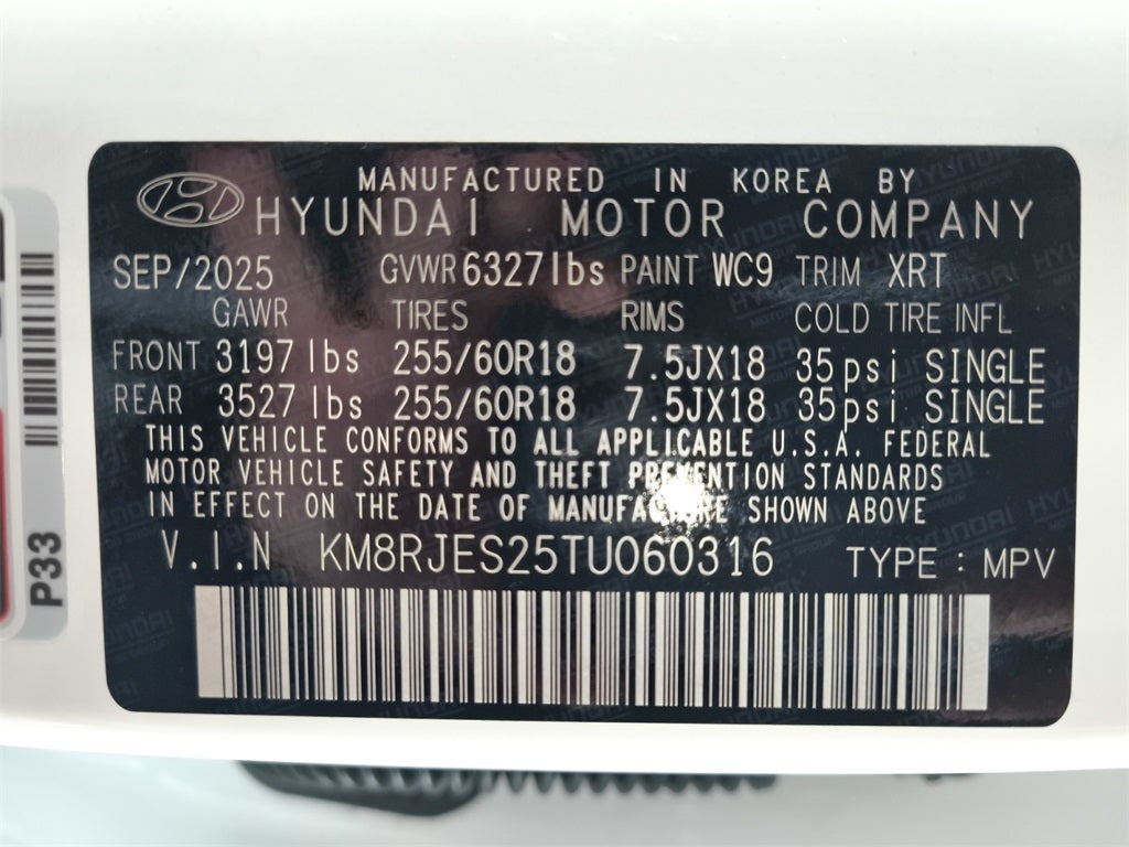 2026 Hyundai PALISADE XRT Pro