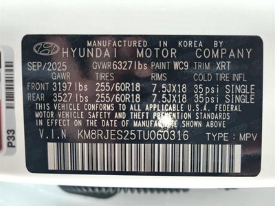 2026 Hyundai PALISADE XRT Pro