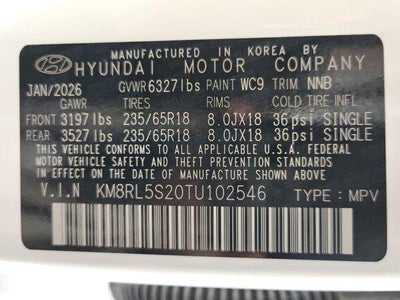 2026 Hyundai PALISADE SEL FWD