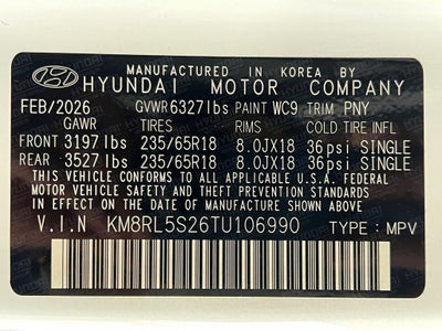 2026 Hyundai PALISADE SEL FWD
