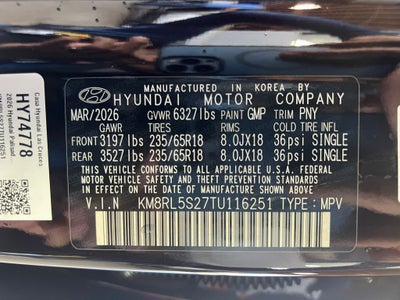 2026 Hyundai PALISADE SEL 7 Passenger