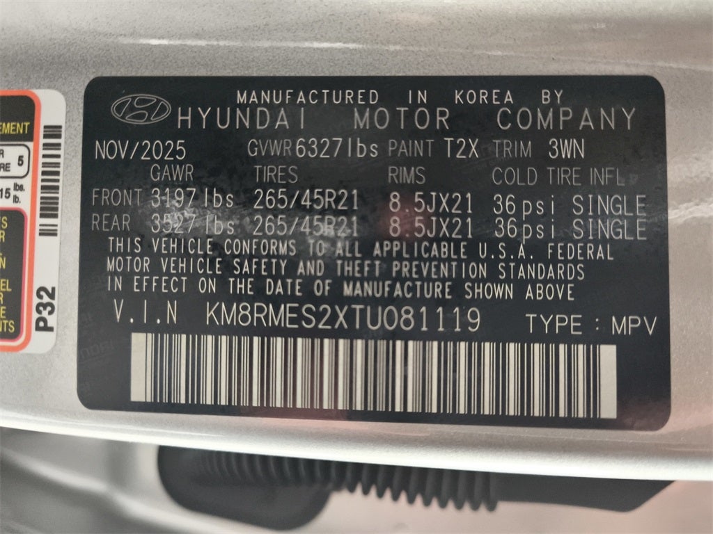2026 Hyundai PALISADE Calligraphy AWD