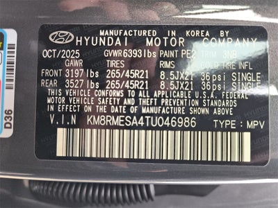 2026 Hyundai PALISADE HYBRID Calligraphy